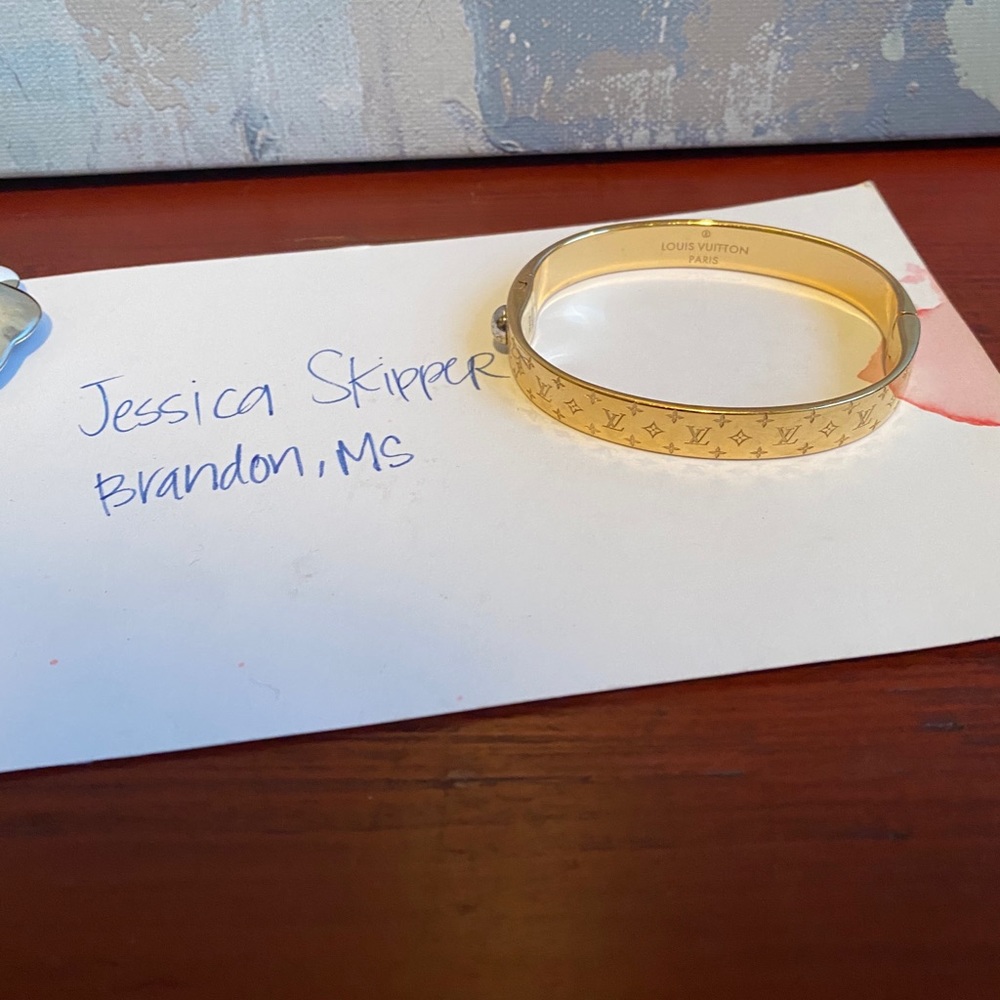 Louis Vuitton Nanogram Bracelet 19 Gold